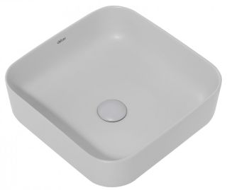 Раковина ABBER Rechteck AC2211MLG 39см светло-серый матовый